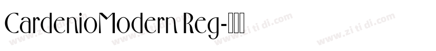 CardenioModern Reg字体转换